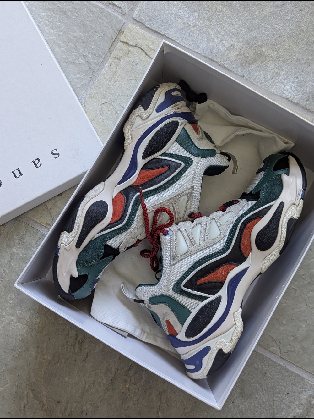 Sandro Chunky Multicolor Athletic Sneakers